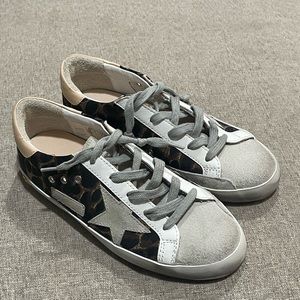 Golden Goose Girls' Superstar Leopard-Print Low-Top Sneakers